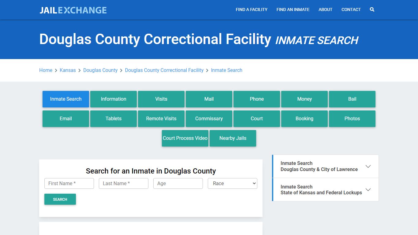 Douglas County Correctional Facility Inmate Search